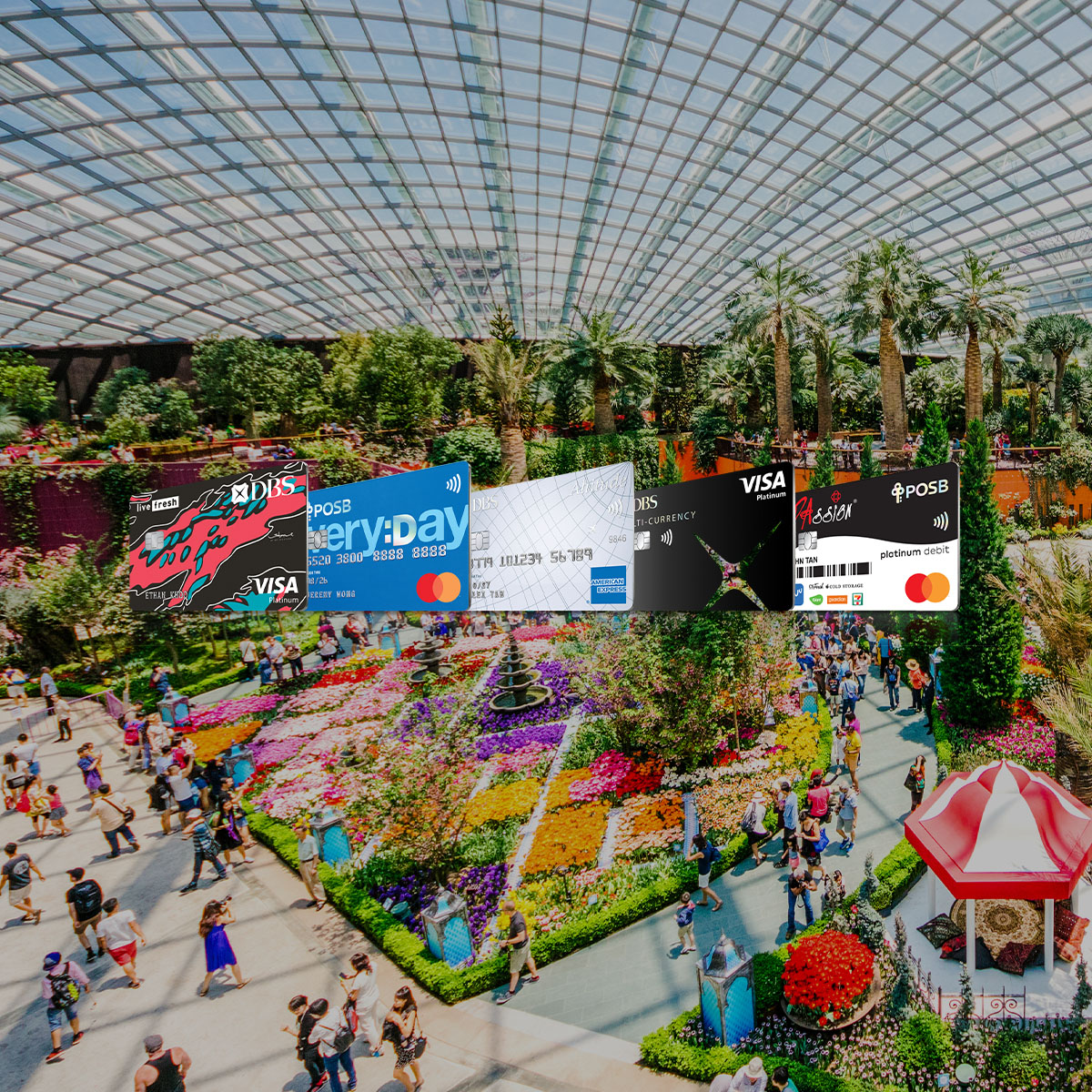 Enjoy 10% off Flower Dome admission ticket with DBS/POSB Cards